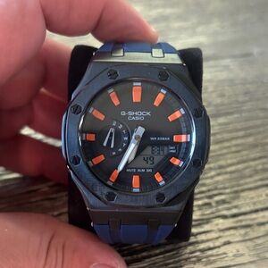Casio G-Shock "CASIOAK" MOD Black and Orange Smartwatch